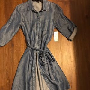 High-Low Denim Dress